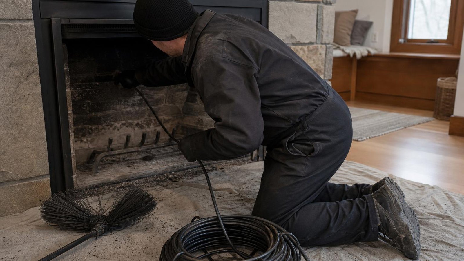 Practical chimney sweep & inspection in Campobello